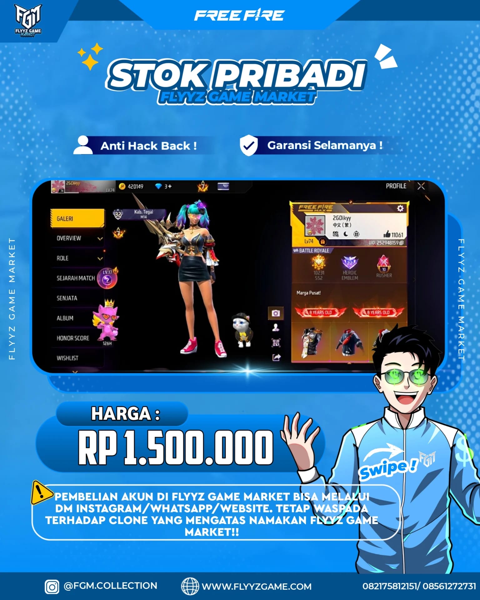 FF GANTENG - KODE J2